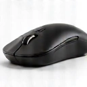 Ergonomic wireless gaming mouse, side view, clean background.